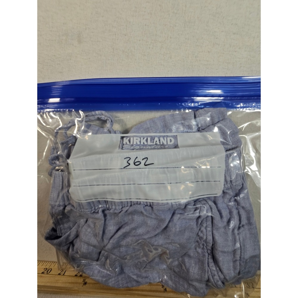 Tahari Womens 1X Light Blue 100% Linen Drawstring Elastic Waist Shorts Plus Size - Picture 8 of 8